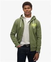 Superdry Mens Neon Vintage Logo Graphic Zip Hoodie - S Regular