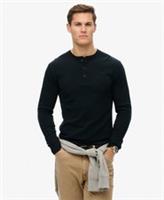 Superdry Mens Vintage Logo Embroidered Half Button Top Size L - L Regular