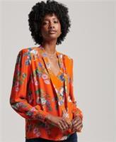 Superdry Womens Studios Chiffon Top Size 8 - 8 Regular