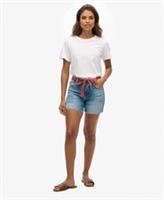 Superdry Womens Vintage Mid Rise Slim Shorts Size 26 - NA Regular
