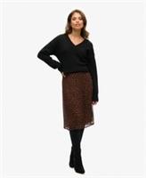 Superdry Womens Woven Metallic Midi Skirt - 8 Regular