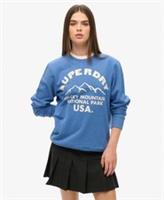 Superdry Womens Oversized Outdoors Graphic Crew Sweatshirt - L Regular