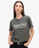 Superdry Womens Metallic Venue Relaxed T-Shirt - 8 Regular
