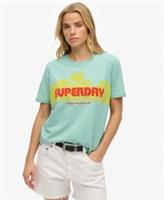 Superdry Womens Outdoor Stripe Relaxed T-Shirt - 8 Regular
