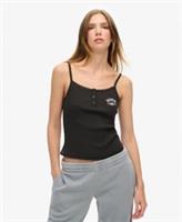 Superdry Womens Athletic Essentials Graphic Button Cami - 14-16 Regular