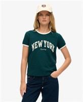 Superdry Womens Athletic Essential Ringer Fitted T-Shirt - 8 Regular