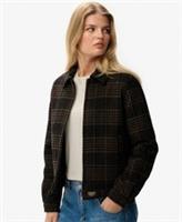 Superdry Womens Checked Ranch Quilted Jacket - 14 Regular