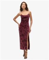 Superdry Womens Diamonte Velvet Maxi Dress - 12 Regular