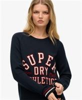 Superdry Womens Slouchy Knitted Graphic Crew Jumper - 10 Regular