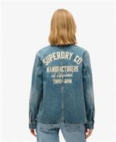 Superdry Womens Embroidered Denim Chore Jacket - 16 Regular