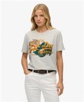 Superdry Womens Tokyo Vintage Logo Relaxed T-Shirt - 10 Regular