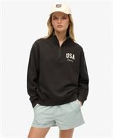 Superdry Womens Athletic Essentials Half Zip Jumper - 10 Regular