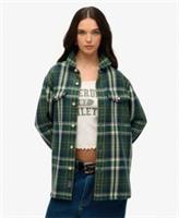 Superdry Womens The Merchant Store - Oversized Heavy Checked Shirt - L Regular