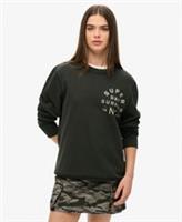 Superdry Womens Oversized Surplus Graphic Crew Sweatshirt - L Regular