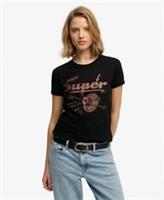 Superdry Womens Band Merch Fitted T-Shirt - 8 Regular