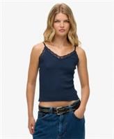 Superdry Womens Essential Lace Trim Cami Top - 12 Regular