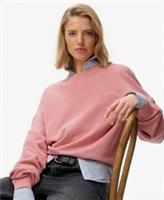 Superdry Womens Essential Logo Garment Dyed Crew Sweatshirt - 10 Regular