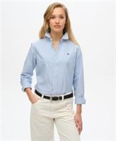 Superdry Womens Slim Oxford Long Sleeve Shirt Size 16 - 16 Regular