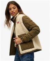 Superdry Womens Sherpa Fleece Hybrid Jacket - 8 Regular