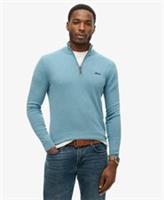 Superdry Mens Half Zip Cotton Cashmere Knitted Jumper Size Xxxl - XXXL Regular