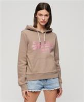 Superdry Womens Metallic Vintage Logo Graphic Hoodie Size 12 - 12 Regular