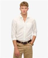 Superdry Mens Cotton Linen Long Sleeve Shirt - L Regular