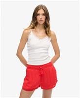Superdry Womens Organic Cotton Essential Rib Lace Cami Top - M/L Regular