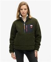 Superdry Womens Vintage Retro Half Zip Fleece Jumper - 8 Regular