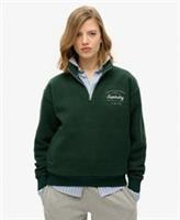 Superdry Womens Country Club Fleece Half Zip Sweatshirt - 8 Regular