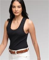 Superdry Womens Vintage Lace Trim Vest - 14 Regular