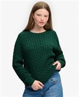 Superdry Womens Slouchy Cable Knit Jumper - 6 Regular