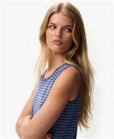 Superdry Womens Athletic Essentials Jersey Stripe Tank Top Size 8 - 8 Regular