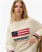 Superdry Womens Americana Crew Knit Jumper - 6 Regular