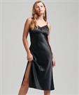Superdry Womens Lace Satin Midi Dress - 10 Regular