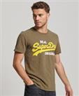 Superdry Mens Vintage Logo Real Original Overdyed T-Shirt - S Regular