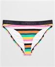 Superdry Womens Stripe Bikini Bottoms - 12 Regular