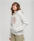 Superdry Womens Scripted College Graphic Hoodie - 8 Regular