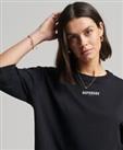 Superdry Womens Micro Logo Embroidered Boxy T-Shirt - 8 Regular