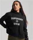 Superdry Womens Core Sport Crop Box Hoodie - 12 Regular