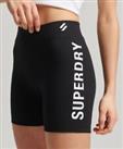 Superdry Womens Code Core Sport Cycle Shorts - 8 Regular