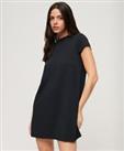 Superdry Womens Short Sleeve A-Line Mini Dress - 12 Regular