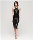 Superdry Womens Sequin Halter Neck Midi Dress - 12 Regular