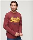 Superdry Mens Classic Graphic Logo Long Sleeve Top - S Regular