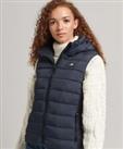 Superdry Womens Hooded Classic Padded Gilet Size 8 - 8 Regular