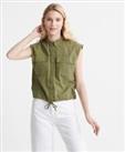 Superdry Womens Sleeveless Military Shirt Size 14 - 14 Regular