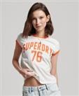 Superdry Womens Vintage Athletic Ringer T-Shirt - 10 Regular
