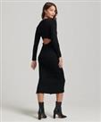 Superdry Womens Backless Knitted Midi Dress - 16 Regular