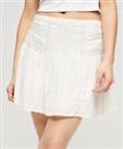 Superdry Womens Lace Trim Mini Skirt - 12 Regular