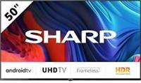 Sharp 50" Inch Ultra HD 4K LED Smart Android TV with Google Assisstant - Black