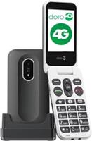 Doro Leva L20 4G Flip Big Button 128MB Unlocked Mobile Phone - Black/White C+